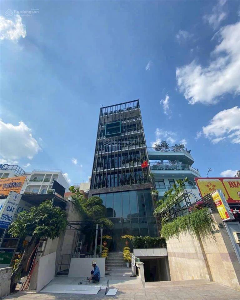 Bán toà nhà chdv nguyễn gia trí, p25, bt  dt 8 x 25m  hầm 6 tầng  hđt 200tr/th  giá 52 tỷ