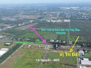 Bán lô 5x17,2m đối diện vinhome củ chi 2 mặt tiền, lk kcn đức hoà tiện kinh doanh buôn bán xây trọ