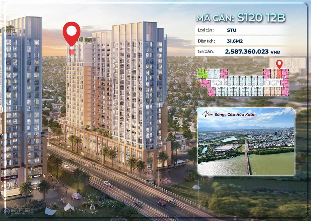 Cần bán gấp căn studio giá cđt tầng 20  sun spana tower