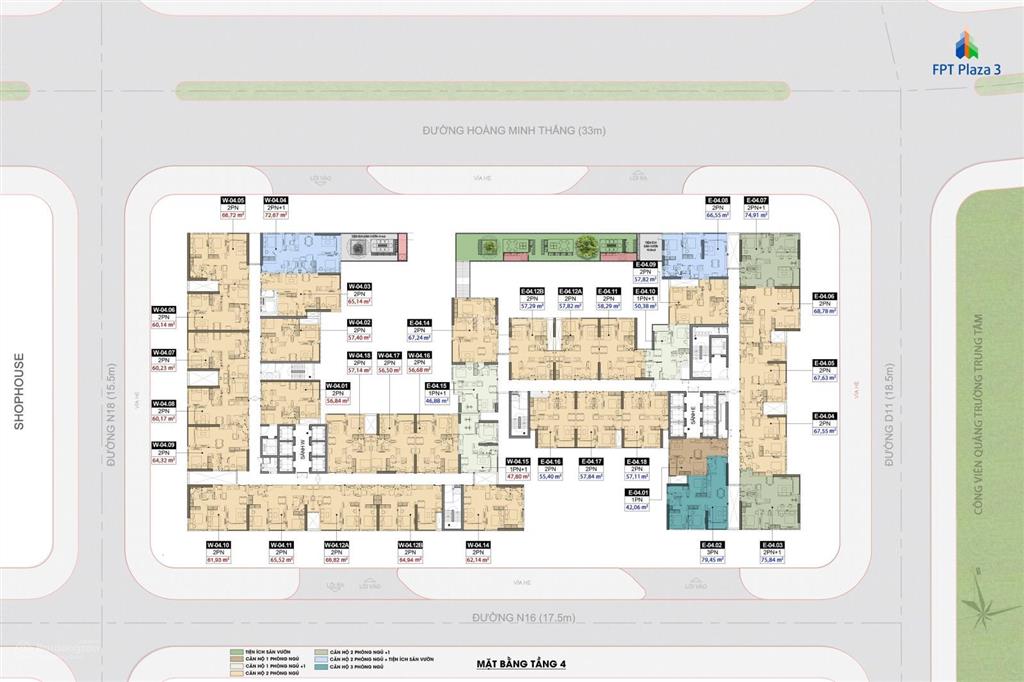 Cần bán gấp căn 2pn đẹp nhất fpt plaza 3  view quảng trường + sông cổ cò + biển