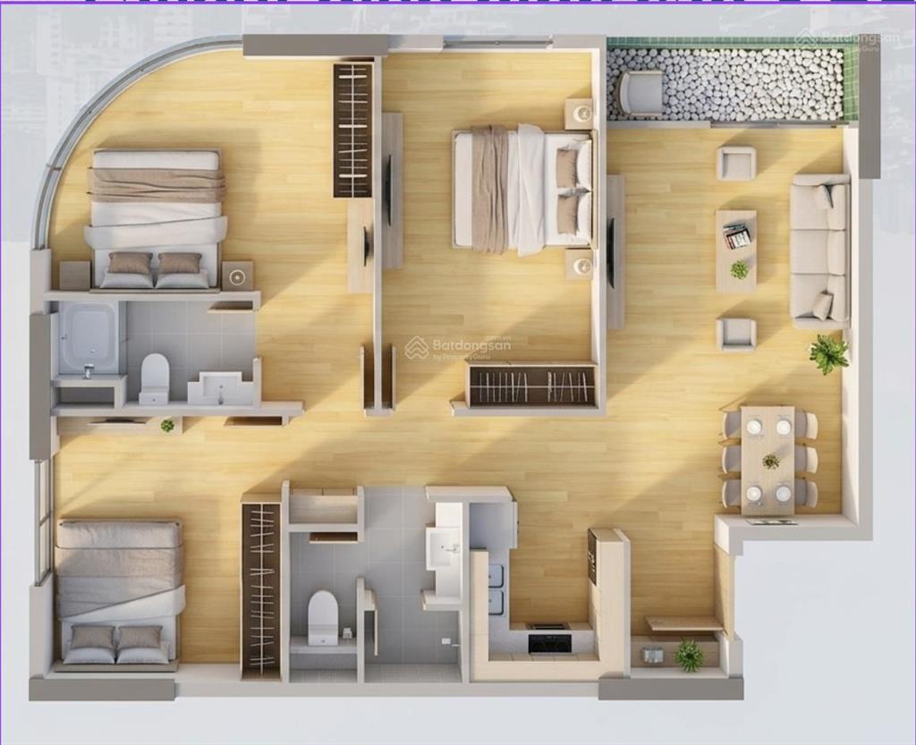 Căn 3pn đẹp nhất dự án sun fours tower  view ngắm trọn tttp, pháo hoa diff