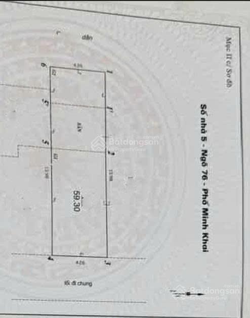 Bán nhà ngõxx minh khai 59,3 m2, 18,9 tỷ, hơn chục m ra phố  giá tốt!