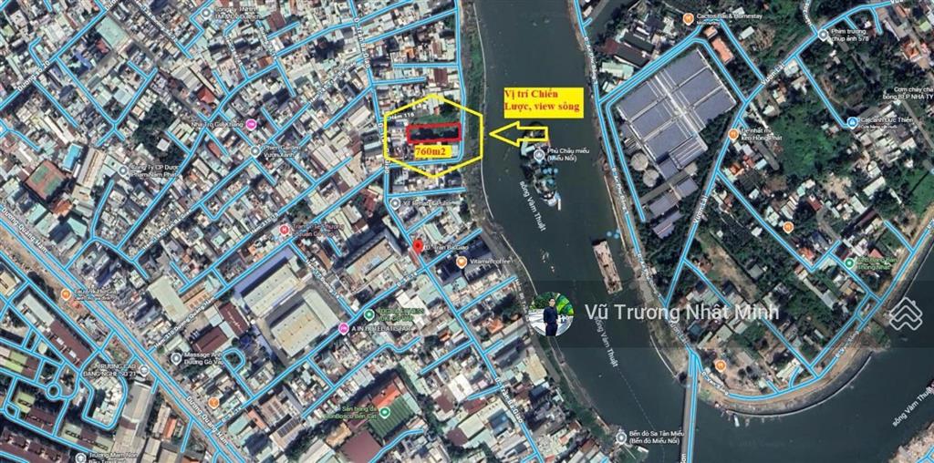 Bán lô đất trực diện sông vàm thuật, gò vấp 760m2 (13.5 x 56m) có gpxd hầm 7 tầng