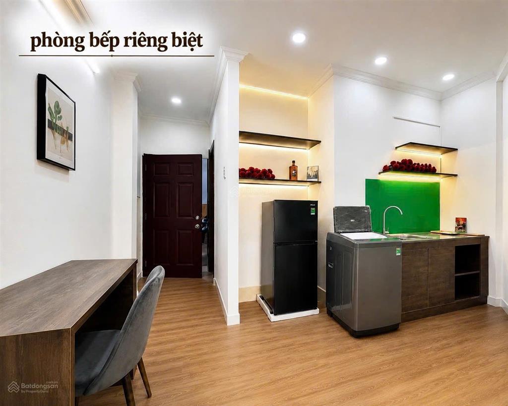 Cho thuê căn hộ dịch vụ 1 phòng ngủ bạch đằng, phường 2, tân bình  ban công  full nội thất mới