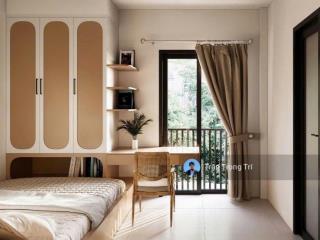 Khai trương căn hộ mới 100%, dạng 1pn, ban công view sông, full nt, máy giặt riêng gần cầu sg