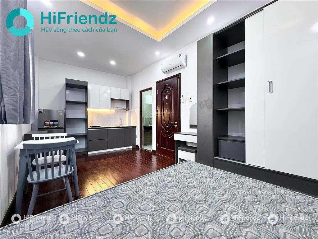 Cho thuê căn hộ studio, thiết kế đẹp, cửa sổ thoáng, gần nguyễn hữu cảnh, landmark81
