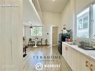Cho thuê căn hộ duplex mới 100% gần uef, hiu, hutech, full nội thất, cửa sổ trời