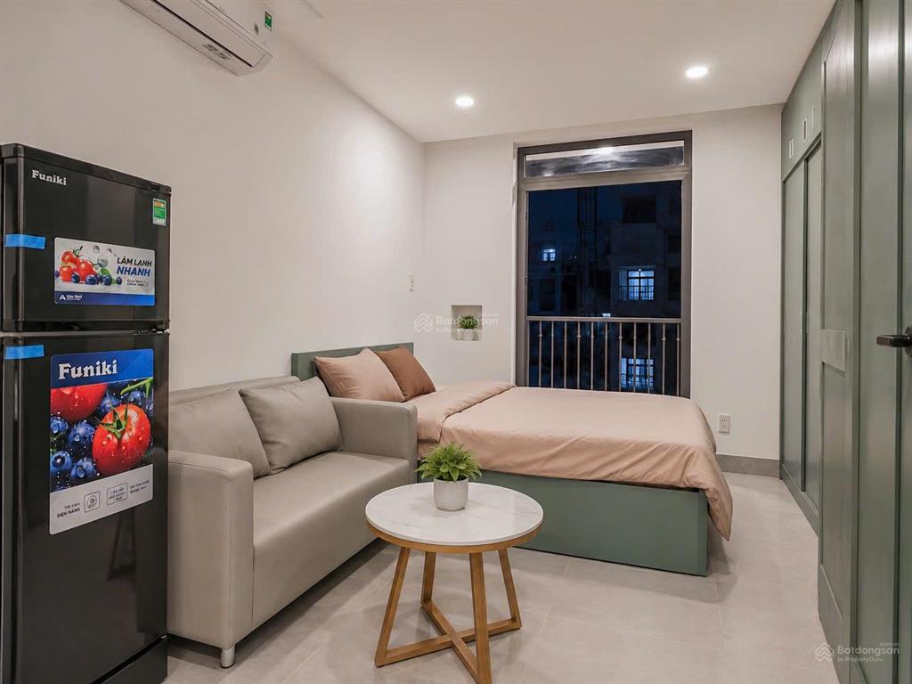 Khai trương căn hộ studio, ban công, full nội thất mới 100% gần cầu bông gần quận 1