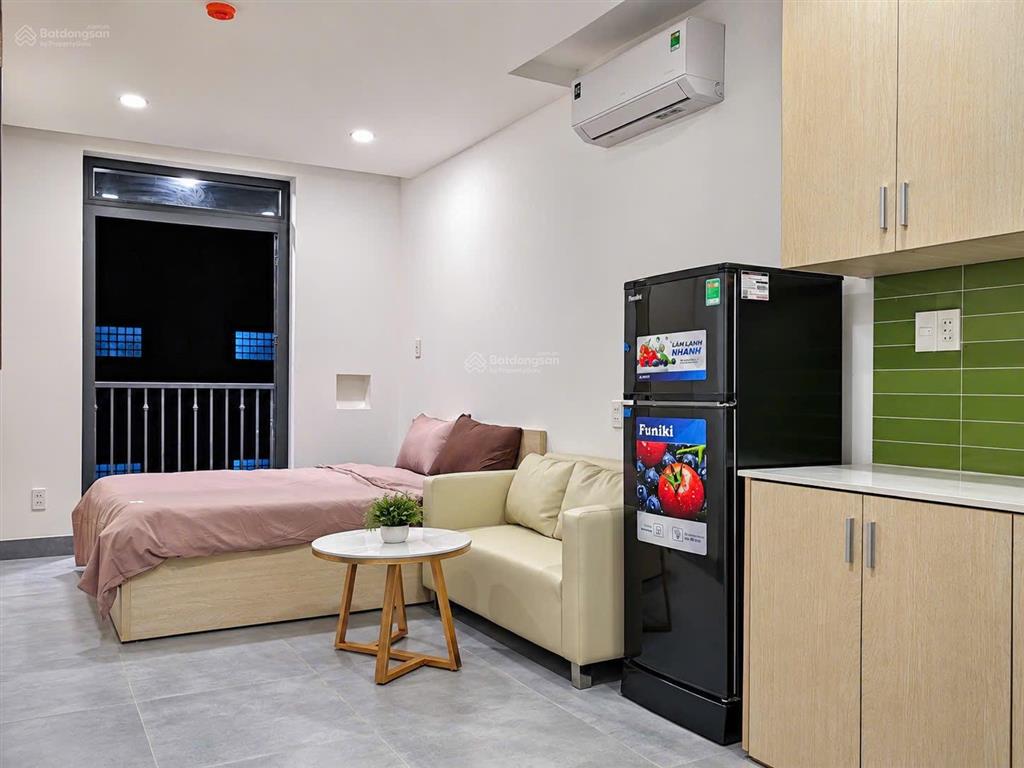 Khai trương căn hộ studio, ban công, full nội thất mới 100% gần cầu bông gần quận 1