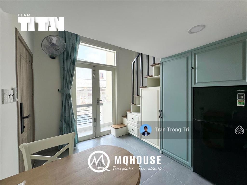 Khai trương căn hộ duplex cao cấp gần đại học hutech, full nội thất, máy giặt riêng
