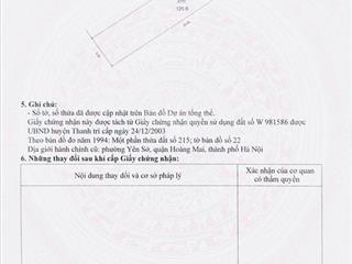 Yên duyên,đất đẹp,oto vào đất,dt 128m2,mt 5m. sổ đỏ nét. giá chào 16.8t