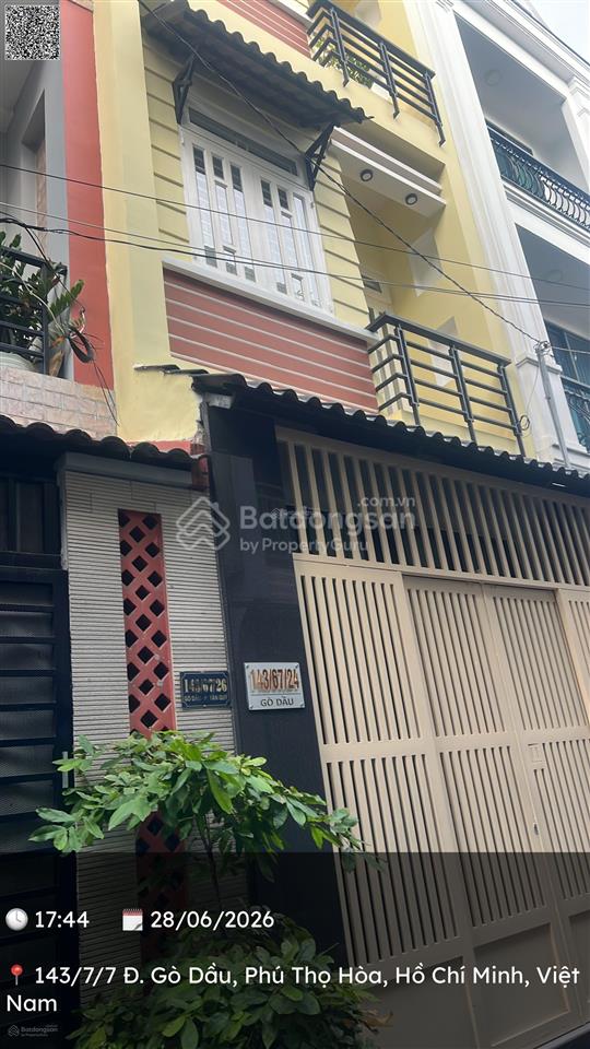 Bán gấp nhà riêng 4pn, 3wc tại gò dầu, giá cực chất 6,3 tỷ, 42m2