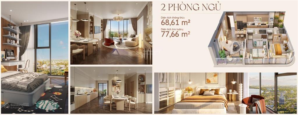 Căn hộ 2pn bàn giao cao cấp view sông sg liền kề phú mỹ hưng giá chỉ từ 80 triệu/m2 gồm vat