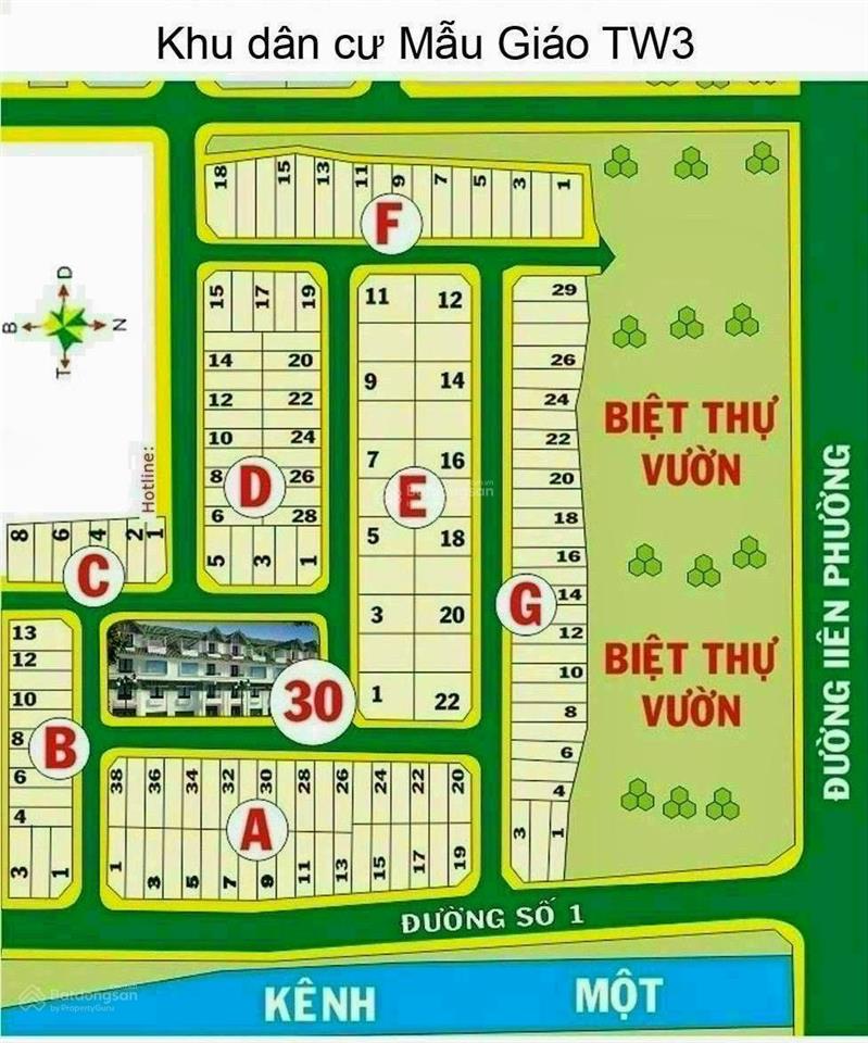 Bán đất nền dự án tại liên phường, mẫu giáo trung ương 3, giá 65tr/m2