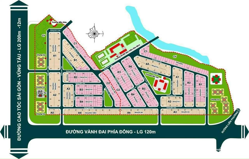 Bán dn khu dân cư phú hữu, q.9, 65 triệu / m2, 126m2, hàng hiếm tại view đẹp