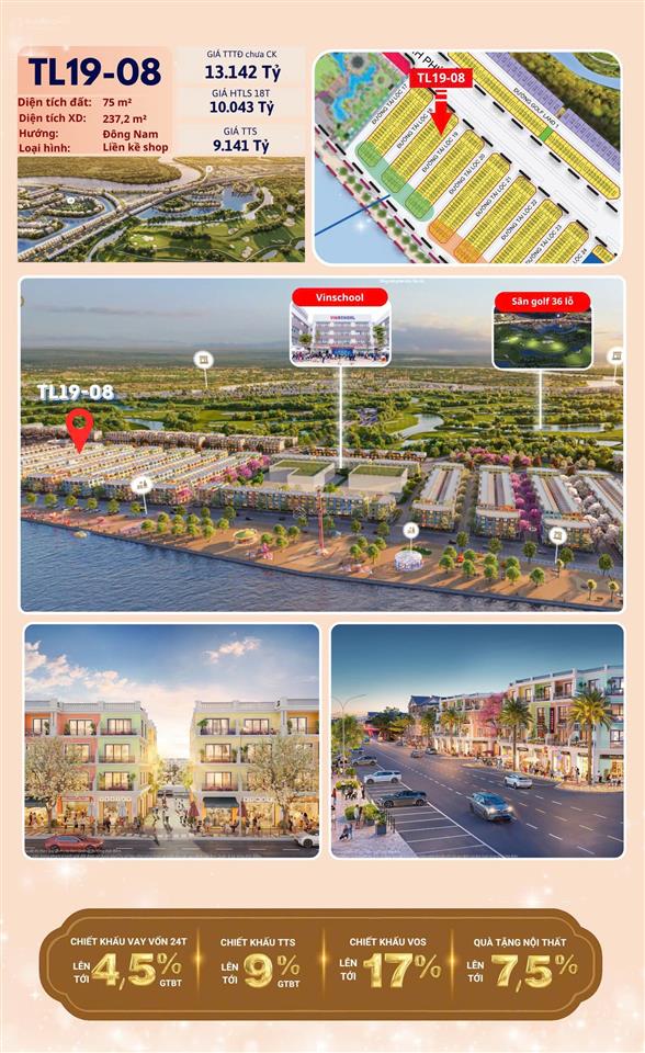 Khẳng định cả dự án vh vũ yên còn duy nhất 1 căn shop 75m2 ngang 5 hướng đông nam giá 9 tỉ
