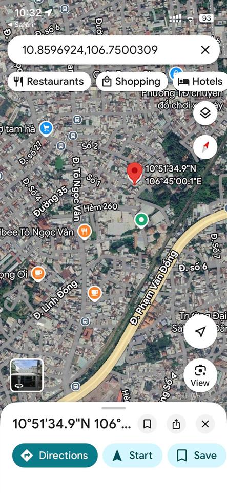 Chính chủ bán lô đất góc 2 mặt tiền đường số 1tô ngọc vân, phường tam bình, thủ đức