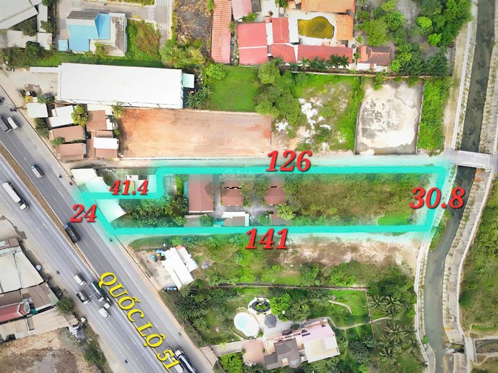 Lô đất 4193m2 mặt tiền quốc lộ 51, ngay bò sữa long thành giá đầu tư chỉ 33.8 tỷ