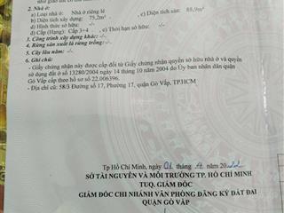 Bán nhà nguyễn oanh, phường 17, gò vấp khu vihempiccăn cứ 26 (hẻm 6m giá 76tr/m) tiện xây căn hộ