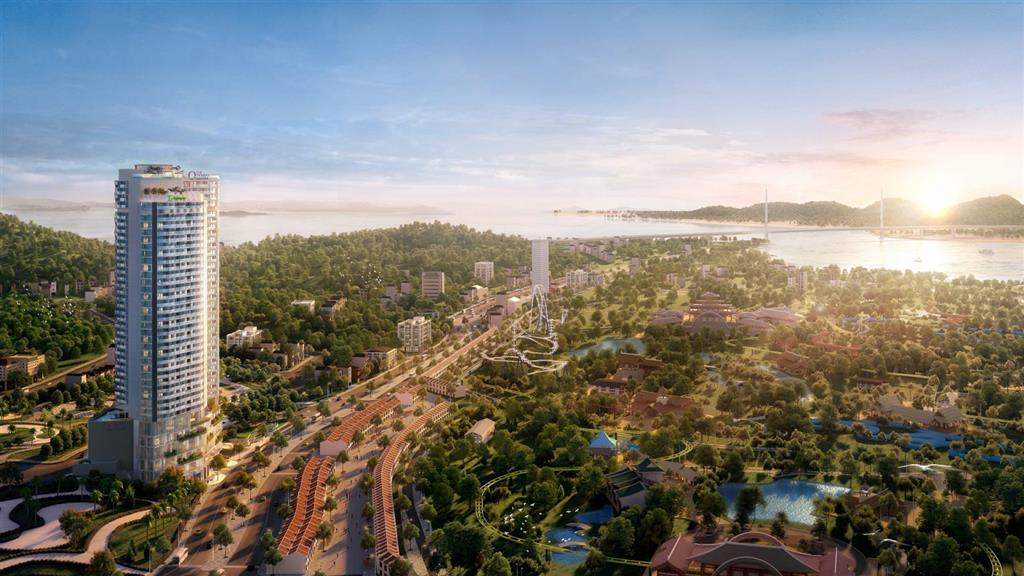 Giá 2 tỷ 2 căn hộ cao cấp mặt biển view pháo hoa nằm ngay phố đi bộ hạ long kinh doanh được luôn