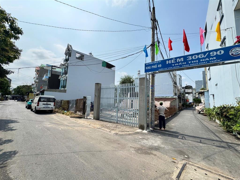 Lô góc ngang 10m mặt tiền đường 11m không lộ giới nối trần thị năm  lâm thị hố