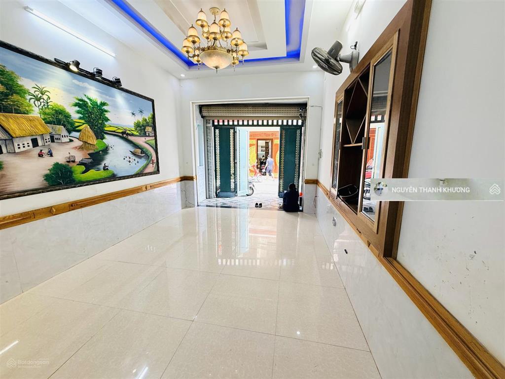 Cho thuê nhà hẻm xe tải (nguyễn văn lượng) gần lotte mart  3 lầu  st