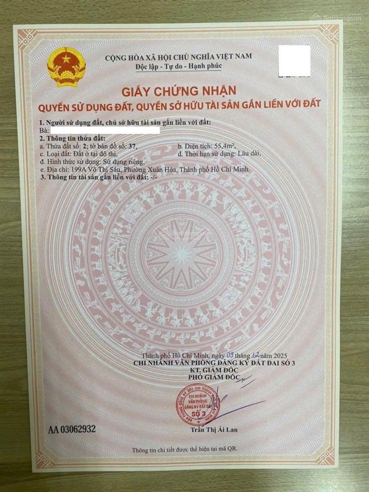 Giảm sốc 1,6 tỷ mt võ thị sáu q355,5m2 3 tầngnhà mới đẹp vào ở ngaychỉ 11,9 tỷ 0789 162 ***