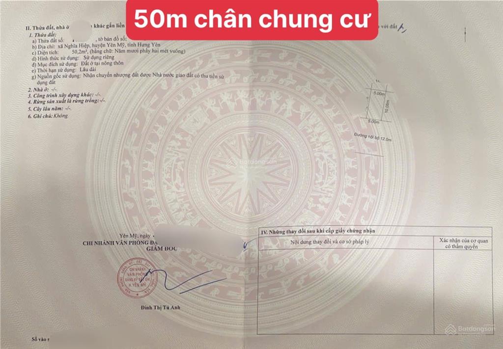Hiếm bán lô đất 50m vị trí đẹp chân chung cư khu đô thị phố nối house, hưng yên