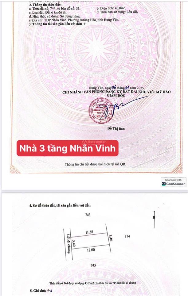Hiếm bán nhà 3 tầng mới xây giá rẻ tại nhân vinh, phường đường hào, hưng yên