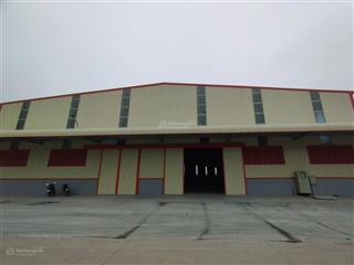 Cho thuê kho cụm cn nguyên khê, đông anh, hn. dt 1000m2 khung zamin cao 12m, pccc. 130 nghìn/m2/th