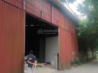 Cho thuê kho đường hòa bình, yên nghĩa, hà đông. dt 1200m2, điện 3fa, nước sạch cao 7  8m, 70k/m2