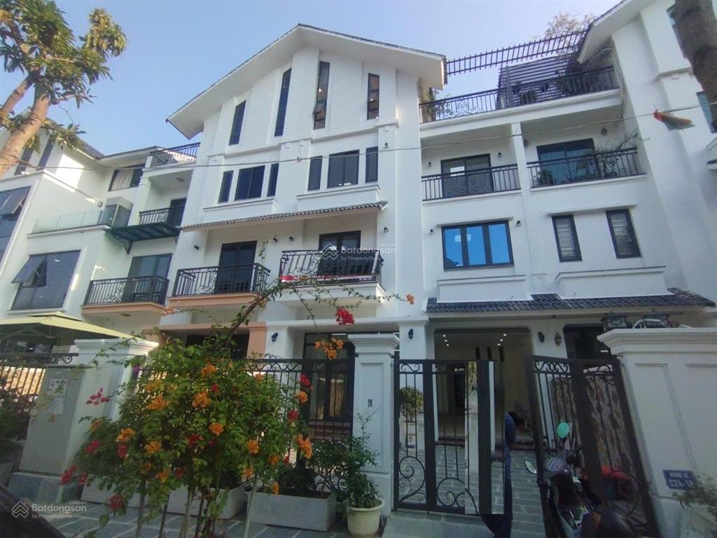 Cho thuê nhà kđt geleximco lê trọng, dương nội. dt 200m2, 4 tầng, thông sàn có thang máy. giá 55tr
