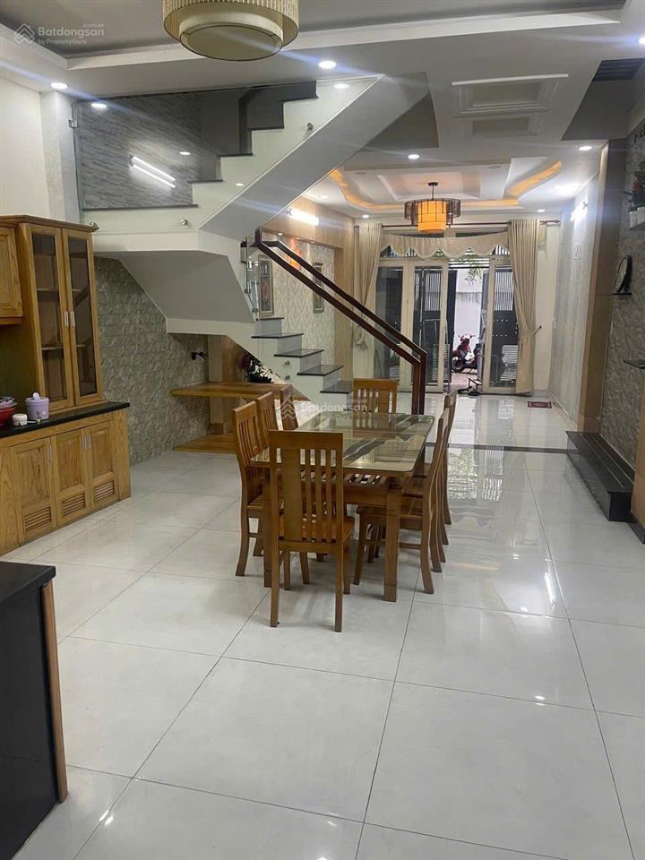Bán nhà 4 tầng khu đồng bộ hẻm xe hơi 5m lê văn thọ dt 4mx16m nở hậu 5,67m giá chỉ 9,2 tỷ tl