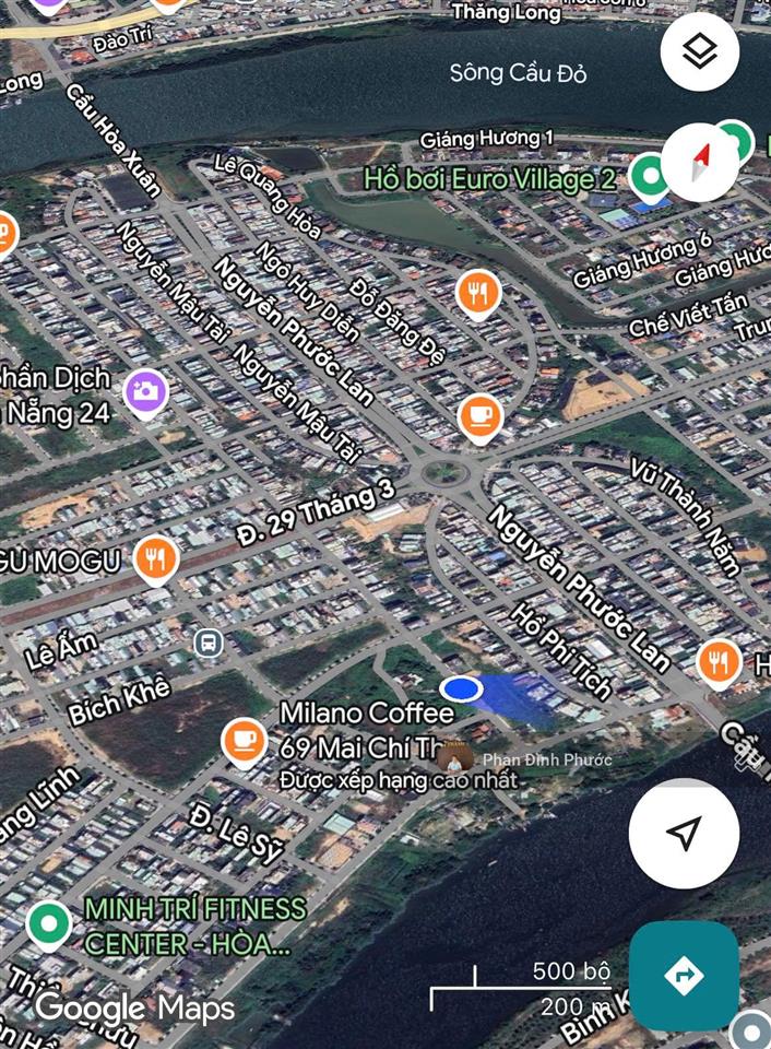 Bán đất biệt thự đường thái văn lung  ngang 15m  hòa xuân