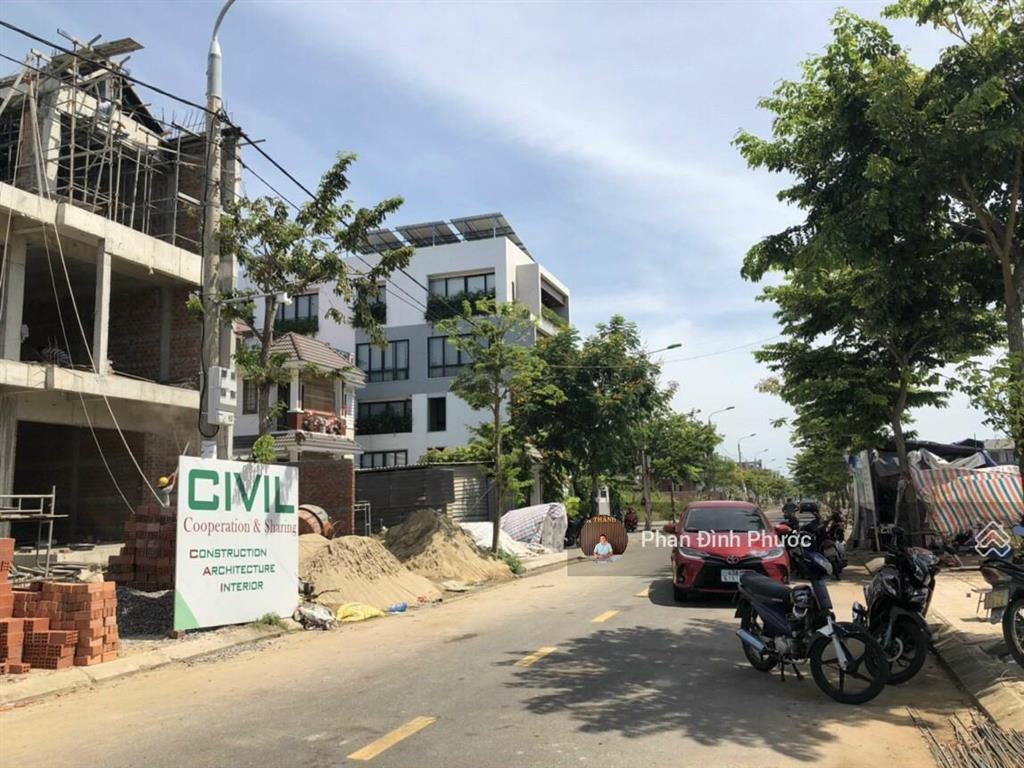 Bán lô biệt thự đường chế viết tấn  khu đảo vip, view kênh, hòa xuân