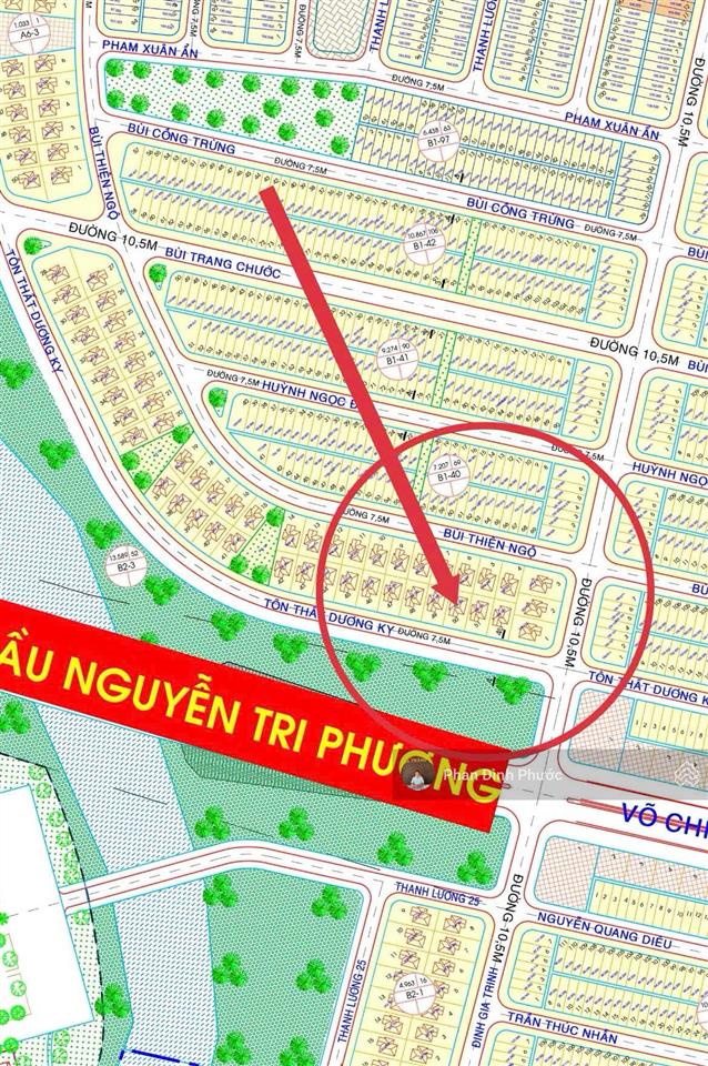 Đất biệt thự tôn thất dương kỵ  hòa xuân