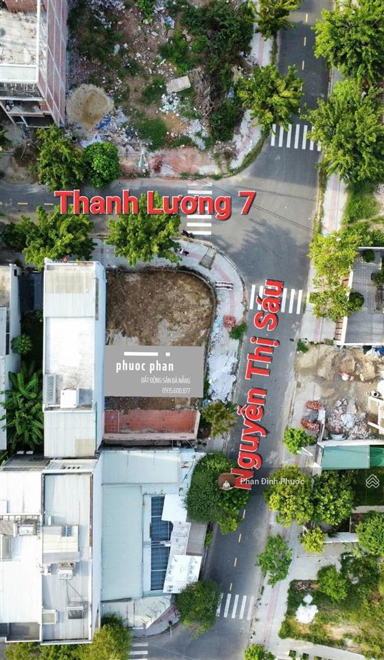 Lô góc 2 mặt tiền hiếm đường nguyễn thị sáu & thanh lương 7, hòa xuân