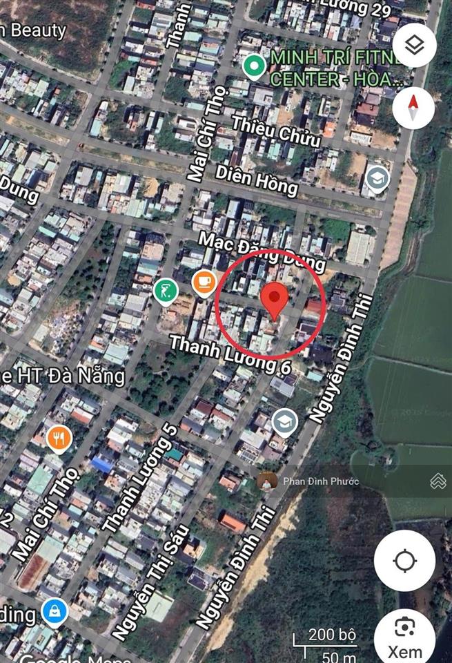 Lô góc 2 mặt tiền hiếm đường nguyễn thị sáu & thanh lương 7, hòa xuân