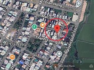 Lô góc 2 mặt tiền hiếm đường nguyễn thị sáu & thanh lương 7, hòa xuân