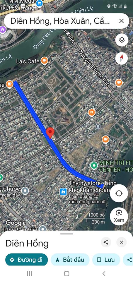 Bán đất diên hồng  đường 2 làn 33m  hòa xuân