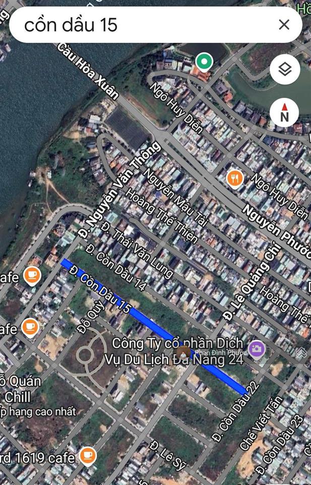 Bán đất cồn dầu 15 / sát lê quảng chí  hòa xuân