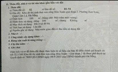Bán đất đường thanh lương 15  đông nam  hòa xuân