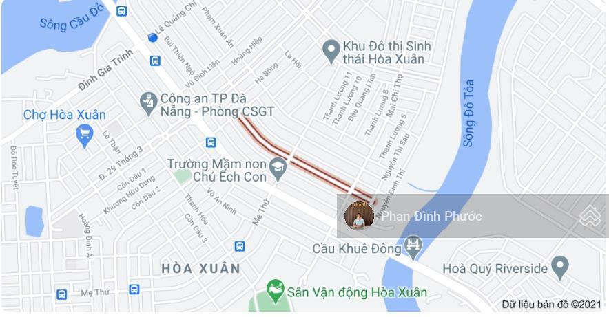 Bán đất đường diệp minh châu  hòa xuân
