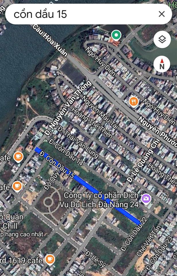 Bán cặp cồn dầu 15  b1.142  vị trí đẹp khu hòa xuân