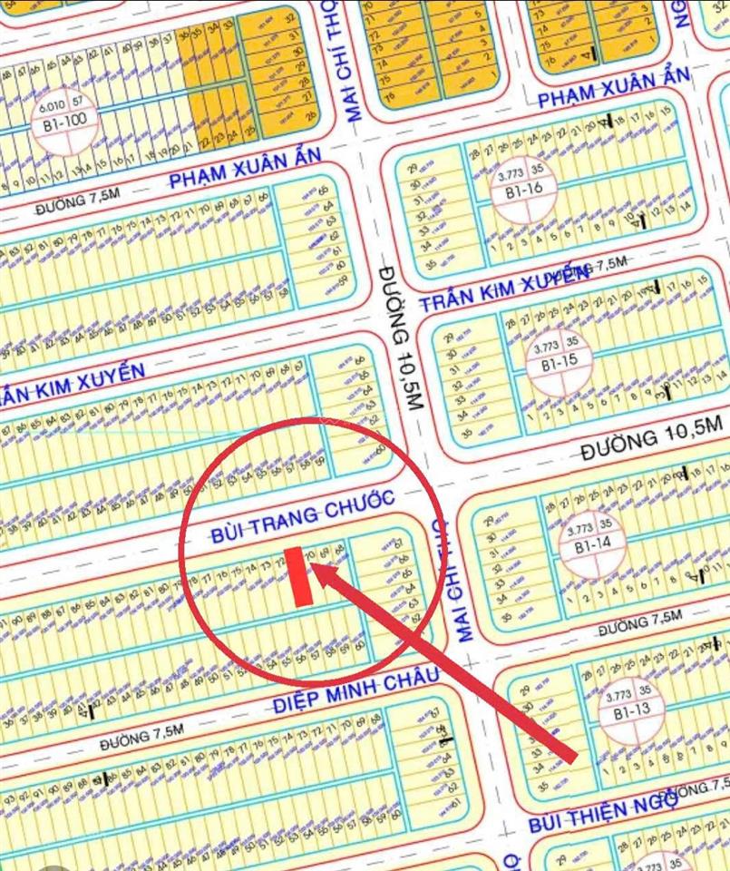 Bán đất đường 10m5 bùi trang chước  hòa xuân, đà nẵng