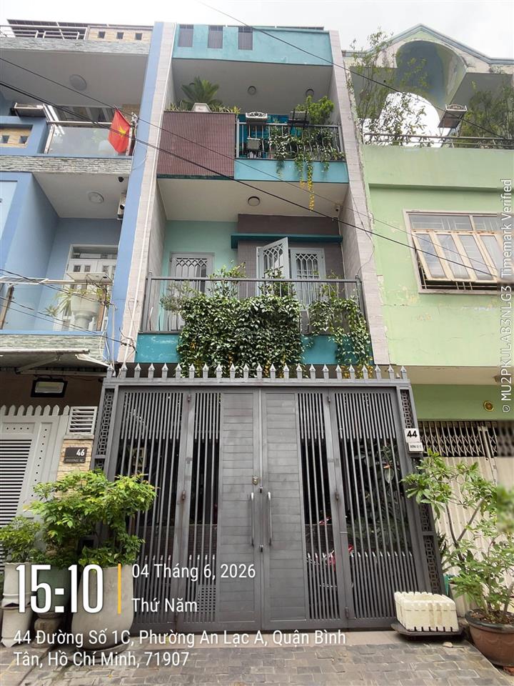 Bán nhà khu tên lửa, mt đường số 1c, dt 4 x 16m, 2.5 tấm, giá 9.5 tỷ
