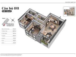 Căn góc! căn 2pn, 74,2m2, tầng đẹp, hướng mát, tòa hh02, kepler land mỗ lao, tháng 07/2026 nhận nhà