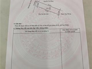 Chủ gửi bán gấp lô đất 90m2 mặt đường cao nhân