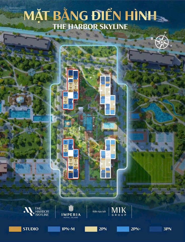 Chỉ 1,5 tỷ sở hữu studio the harbor skyline đảo vũ yên, hải phòng