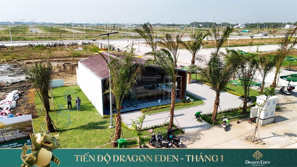 Thanh toán 500 triệu sở hữu đất nền shr dragon eden mặt tiền đường lương hoà bình chánh lộ giới 60m